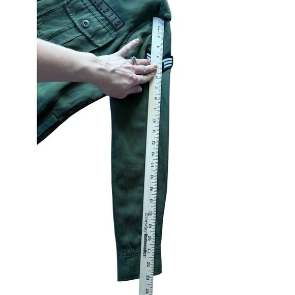 Rails LOREN SHIRT JACKET Military Olive Green size XS Button Down Linen Blend - Picture 10 of 13